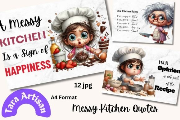 Infuse Personality with Messy Kitchen Quotes