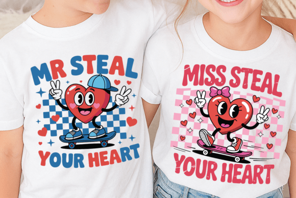 Mr Steal Your Heart & Miss Steal PNG: Design Assets