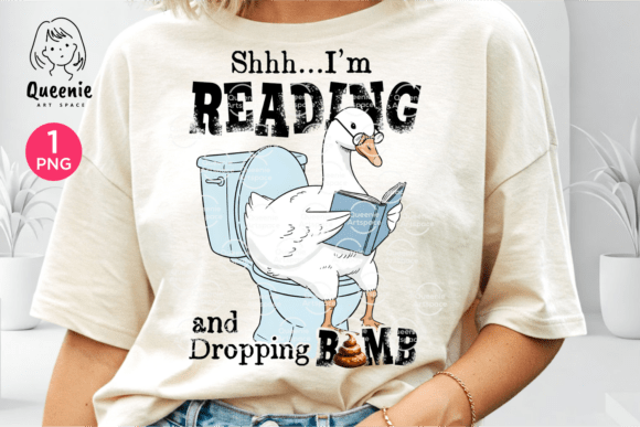 Silly Goose Book Lover Reading Humor Png