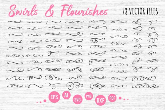 Swirls and Flourishes Clipart: Elevate Your Design Projects