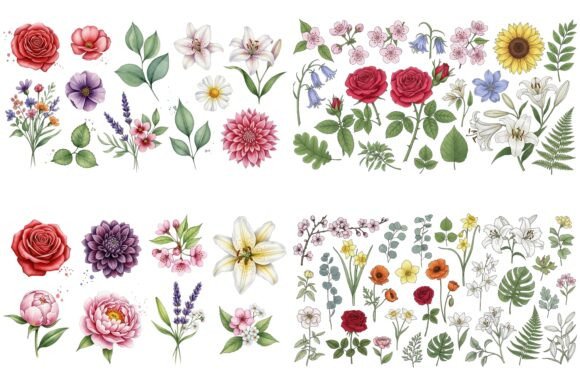 Watercolor Floral & Flamingo Clipart: A Designer's Guide
