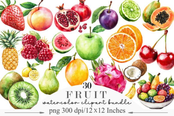 Watercolor Fruit Clipart: A Designer's Guide to Vibrant Visuals