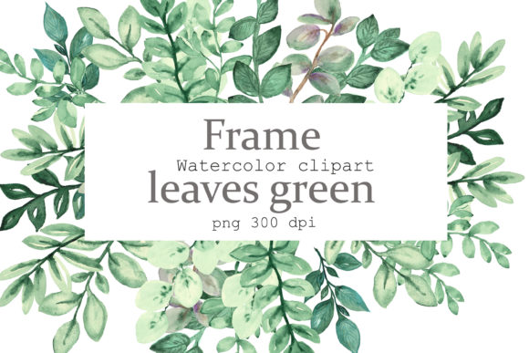 Wreath Eucalyptus Watercolor Frame: A Design Asset